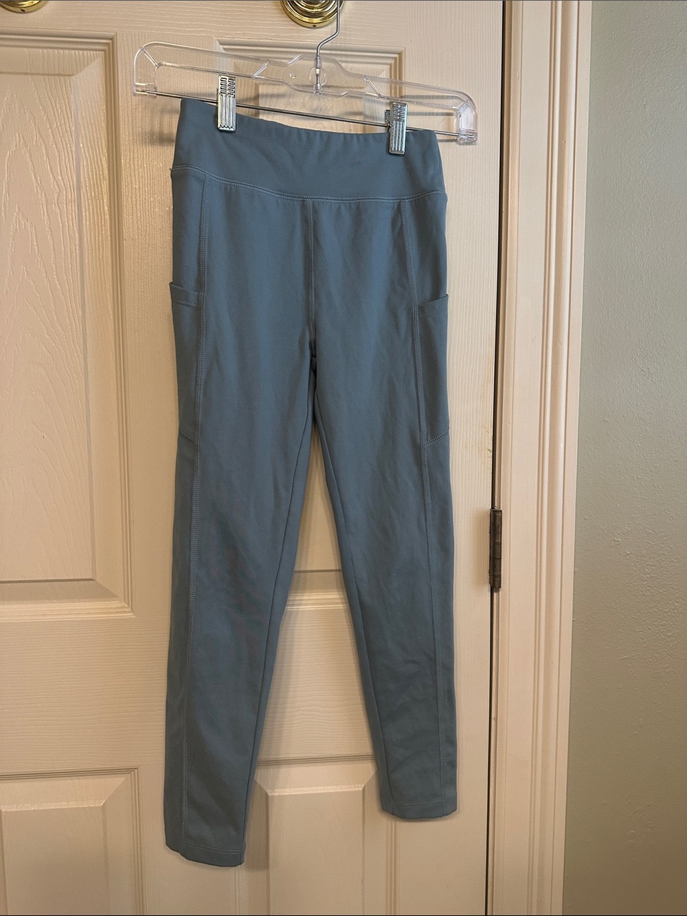 Kids Performance Joggers with Side Pockets - Dusty Blue